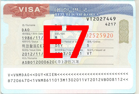 DANH SÁCH NGÀNH NGHỀ ĐƯỢC ƯU TIÊN CẤP VISA E7 HÀN QUỐC